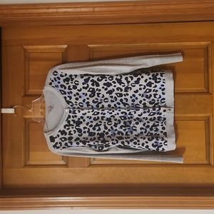 Chico's Cardigan Sweater, Lightweight, Blue/Gray, Women's Size Medium, EUC